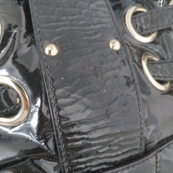 Jimmy Choo Ramona patent leather shoulder bag w/COA EUC - Picture 7 of 11